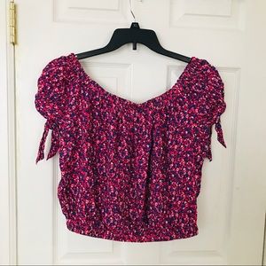 Off the Shoulder Crop Top from Gap